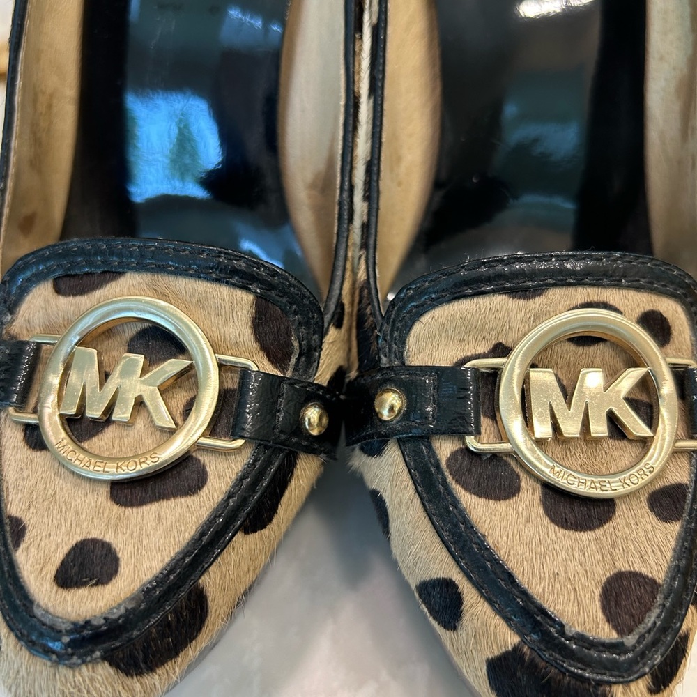 Michael Kors Pumps Leopard - Cheetah Calf Hair Printed High Heels Sz 7  Nice! - Picture 7 of 13